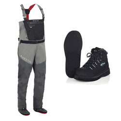 Westin W8 Stockingfoot Waders Dark Shadow + A.Jensen Impala vadesko med filt